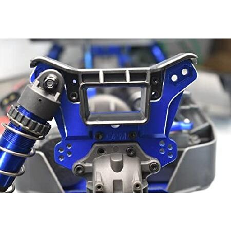 1PC Set upgrades Aluminum 7075-T6 Front Damper Plate 1/8 4WD SLEDGE MONSTER TRUCK 95076-4 RC Cars by GPM (silver)_1