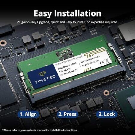 Timetec 16GB KIT(2x8GB) DDR5 4800MHz PC5-38400 Unbuffered Non-ECC
