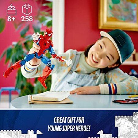 LEGO Marvel Spider-Man Building Toy， Fully Articulated Action Figure， Superhero Movie Set with Web Elements， Gift for Grandchildren， Collectible Model_5