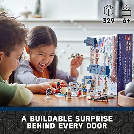 レゴ LEGO Star Wars 2022 Advent Calendar 75340 Building Toy Set for Kids， Boys and Girls， Ages 6+， 8 Characters and 16 Mini Builds (329 Pieces)_1