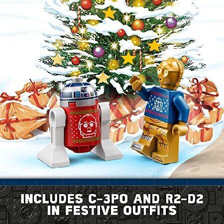 レゴ LEGO Star Wars 2022 Advent Calendar 75340 Building Toy Set for Kids， Boys and Girls， Ages 6+， 8 Characters and 16 Mini Builds (329 Pieces)_4