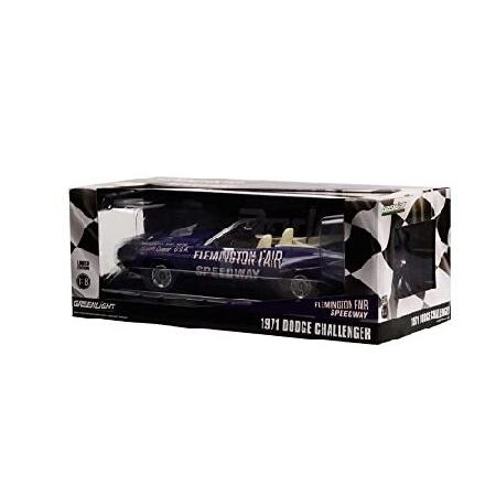 ModelToyCars 1971 Dodge Challenger Convertible Flemington Fair Speedway Official Pace Car, Purple - Greenlight 13617-1/18 Scale Diecast Car