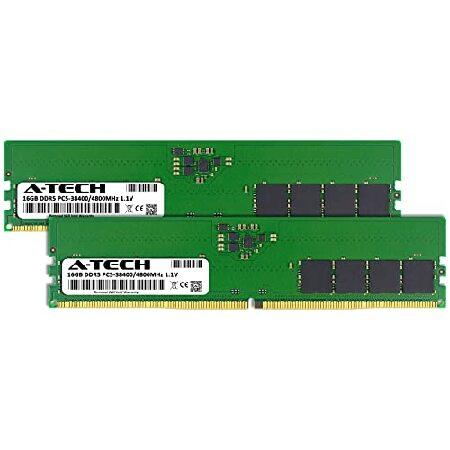 A-Tech (エーテック) 32GB (16GB x 2) RAM ASUS ROG Strix Z690-F Gaming WiFi用 | DDR5 4800MHz DIMM PC5-38400 288ピン ノンECCメモリアップグレードキットの画像