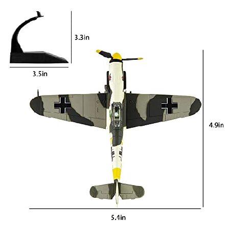 HANGHAN 1/72 BF109 Fighter Plane Metal Fighter Military Model Diecast Plane Model for Collection or Gift_5