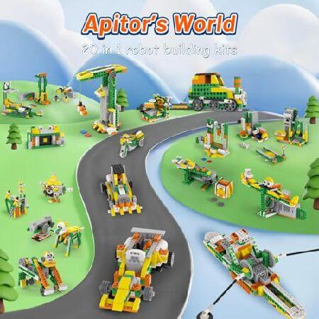 Apitor ロボット Q (ストレージ バージョン)、取り外し可能なオーガナイザー トレイ付きのロボット Q+ ストレージ ボックス、20-in-1 コーディング ロボット、子_4