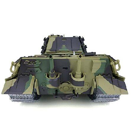 プロエディション ヘングロング 1/16 Tk7.0 キングタイガー 2 RCタンク メタルトラック ホイール モーターバレル 格納式 BBエアソフト 360 砲塔_4