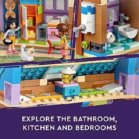 レゴ LEGO Friends Mobile Tiny House 41735， Forest Camping Dollhouse Pretend Play Set with Toy Car to Enjoy The Great Outdoors， Includes Leo ＆ Liann F_2