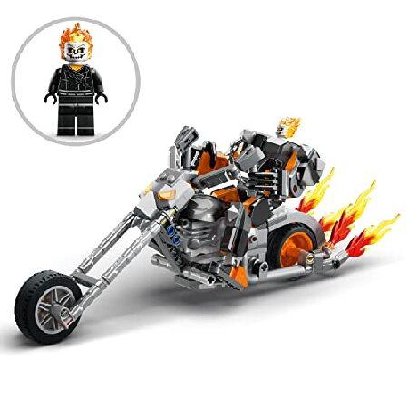レゴ LEGO Marvel Ghost Rider Mech ＆ Bike 76245， Buildable Motorbike Toy with Movable Action Figure， Super Hero Building Set， Gift for Kids， Boys and_5