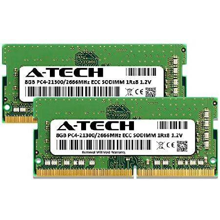 A-Tech 16GB キット (2x8GB) RAM Synology RackStation RS1221RP+ NAS用 | DDR4 2666MHz PC4-21300 ECC SODIMM 1Rx8 1.2V 260ピン メモリアップグレードの画像