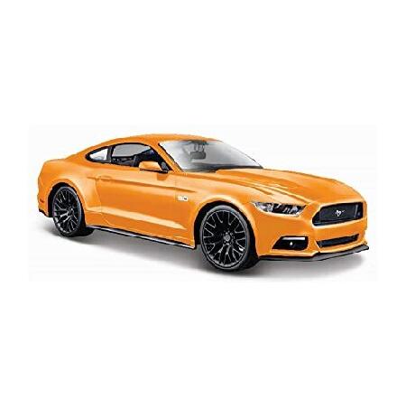 Diecast Car w/Display Case - 2015 Ford Mustang GT, Orange - Maisto 31508OR - 1/24 Scale Diecast Model Toy Car_1