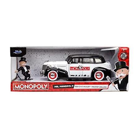 ジャダトイズ Jada Toys Mr. Monopoly 1:24 1939 Chevrolet Master Deluxe Die-cast Car w/ 2.75\" Rich Uncle Pennybags Figure, Toys for Kids and Adults (332"_1
