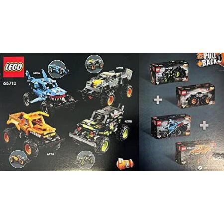 レゴ LEGO Technic Monster Jam Collection 66712 Model, Building Kit, 2-in-1 Pull Back Toy, Megalodon, Grave Digger, El Toro Loco and Max-D Monster Trucの画像