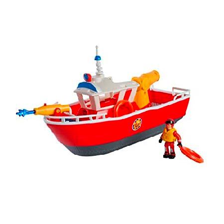 Simba 109252580 - Firefighter Sam Fire Boat Titan 32 cm Floating Toy ...