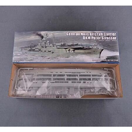 FMOCHANGMDP Aircraft Carrier 3D Puzzles Plastic Model Kits， 1700 Scale German Navy Aircraft Carrier DKM Peter Strasser Model， Adult Toys and Gift， 13I_1