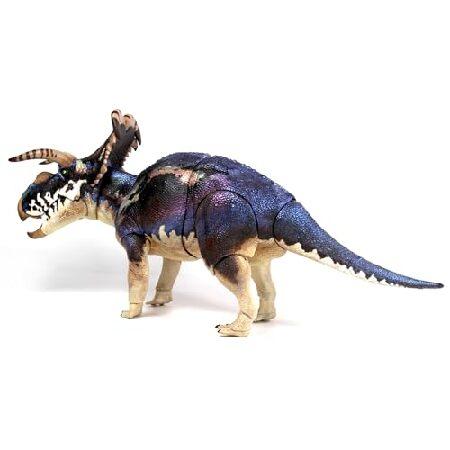 中生代の獣:メドゥサケラトプス ロキイ (ファンズチョイス) - 1/18スケール 恐竜 アクションフィギュア -12インチ 関節式 コレクター用ミニチュア、手描き_1
