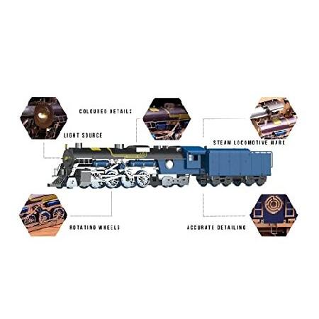 METAL-TIME Polar Steel Model，Metal Model Kit， 3D Metal Model Kits to Build for Adults， POLAR STEEL MAGIC EXPRESS COLOR VERSION， 239 Pieces._5