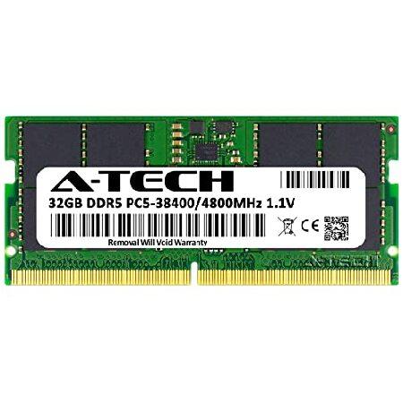A-Tech 32GB RAM ASUS ROG Zephyrus G15 GA503RW-LN087W ゲーミングノートパソコン対応 | DDR5 4800MHz PC5-38400 SODIMM 2Rx8 1.1V 262ピン ノンECC SO-DIMM メの画像
