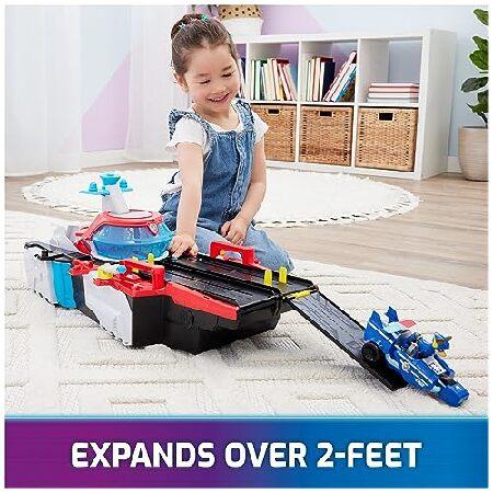 PAW Patrol: The Mighty Movie, Aircraft Carrier HQ, with Chase Action Figure and Mighty Pups Cruiser, Kids Toys for Boys ＆ Girls 3+の画像