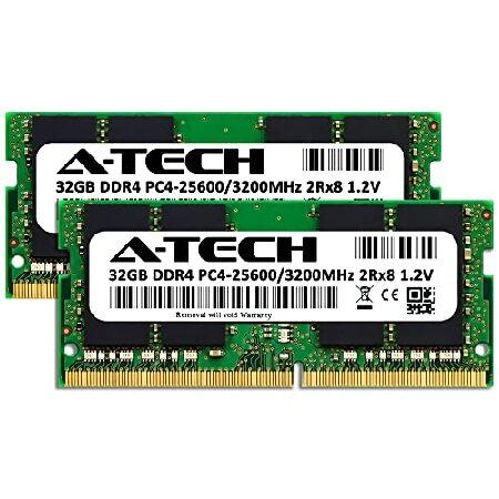 A-Tech 64GB キット (2x32GB) RAM HP Victus 15 (15-fb0028nr) ゲーミングノートパソコン用 | DDR4 3200MHz PC4-25600 SODIMM 2Rx8 1.2V 260ピン Non-ECC SO-DIMの画像