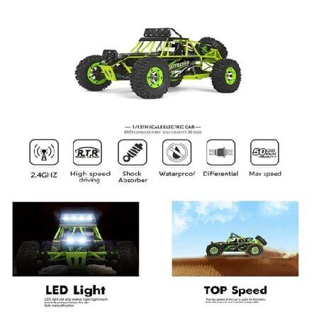 YuqiaoTime WLtoys 12427 RC Car 4WD 1/12 2.4G 50KM/H High Speed