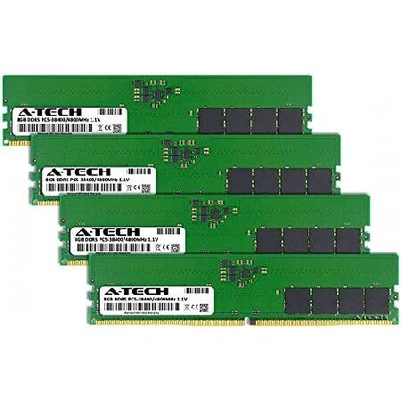 エーテック A-Tech 32GB キット (4x8GB) RAM Lenovo ThinkCentre M80s Gen 3 SFFデスクトップ用 | DDR5 4800MHz PC5-38400 DIMM 1.1V 288ピン ノンECC UDIMM メの画像