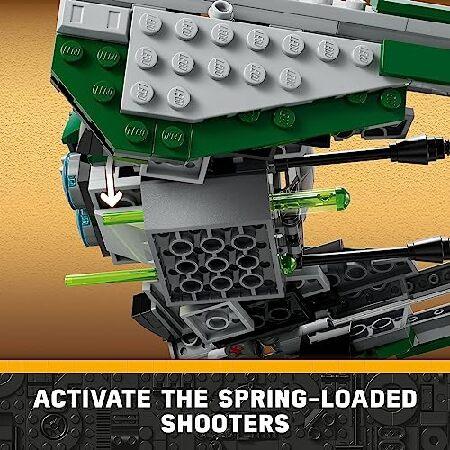 レゴ LEGO Star Wars: The Clone Wars Yoda’s Jedi Starfighter 75360 Star Wars Collectible for Kids Featuring Master Yoda Figure with Lightsaber Toy， Bi