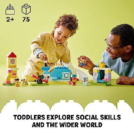 レゴ LEGO DUPLO Town Dream Playground 10991 Building Toy Set for Toddlers， Boys and Girls， Hands-on STEM Learning About Letters and Numbers Through Im