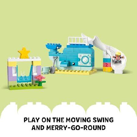 レゴ LEGO DUPLO Town Dream Playground 10991 Building Toy Set for Toddlers， Boys and Girls， Hands-on STEM Learning About Letters and Numbers Through Im