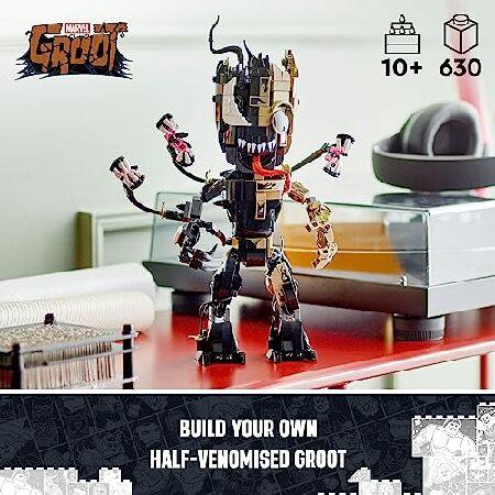 LEGO Marvel Venomized Groot 76249 Transformable Marvel Toy for Play and Display, Buildable Marvel Action Figure for Fans of the Guardians of the Galaxの画像