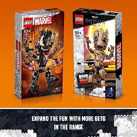 LEGO Marvel Venomized Groot 76249 Transformable Marvel Toy for Play and Display, Buildable Marvel Action Figure for Fans of the Guardians of the Galaxの画像