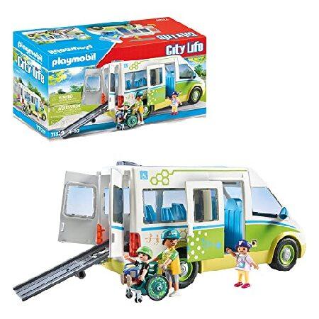 Playmobil City School Bus with Wheelchair Accessible Rampの画像