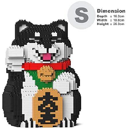 JEKCA ジェッカブロック 福招き柴犬 黒 01S-M02 Sculptor_1