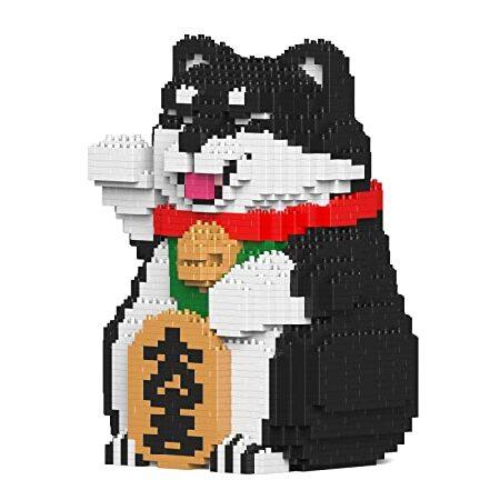 JEKCA ジェッカブロック 福招き柴犬 黒 01S-M02 Sculptor_2