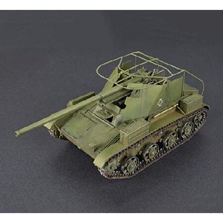 FMOCHANGMDP Tank 3D Puzzles Plastic Model Kits， 1/35 Scale Romanian T-60 TACAM Model， Adult Toys and Gift， 6.2 x 2.7Inchs_2