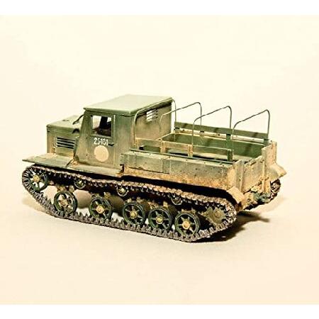 FMOCHANGMDP Tank 3D Puzzles Plastic Model Kits， 1/35 Scale Soviet at-P Artillery Tractor Model， Adult Toys and Gift， 5.1 x 2.9Inchs_2