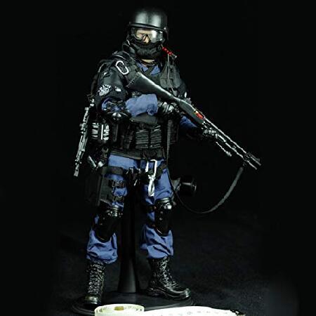 Scakbyer 12インチ アクションフィギュア ミリタリーセット 1/6スケール アクションフィギュアセット 武器とアクセサリー付き NX01 攻撃兵_2