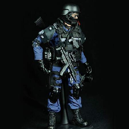 Scakbyer 12インチ アクションフィギュア ミリタリーセット 1/6スケール アクションフィギュアセット 武器とアクセサリー付き NX01 攻撃兵_3