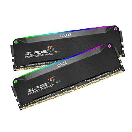 OLOy DDR5 RAM 32GB (2x16GB) Black Hairline Blade RGB 7600 MHz CL36