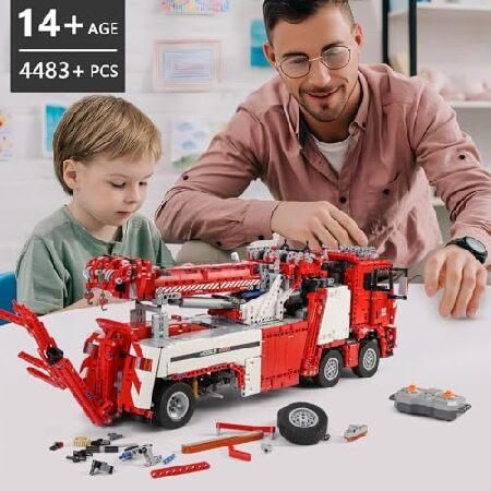 Mould King 17027 ロードレスキュー車両ビルディングブロックキット MOCビルディングブロックセット 8歳以上の子供へのギフトに 大人コレクション愛好家(モータ