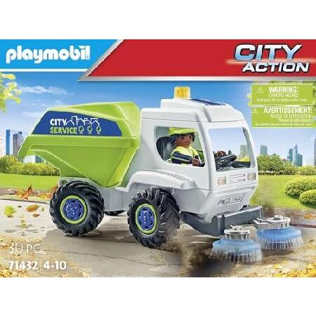 PLAYMOBIL City Action 71432 Sweeper, City Cleaning, Rotating Sweeping Brushes, Toy for Children from 4 Yearsの画像