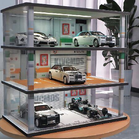 取りに来て頂ける方限定！ジオラマガレージのコレクションケースのご紹介です 1:64 駐車場グッズ背景アクリルダイキャストカーディスプレイ車両