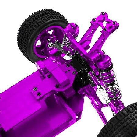 Share Goo メタルRCボディシャーシフレーム 1/14 4WDフレームキット WLtoys 1/14 144010 144001 144002 RCカーアップグレードパーツ (パープル)_5