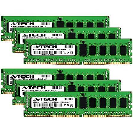 エーテック A-Tech 96GB キット (6x16GB) RAM ASUS RS700-E9-RS12、RS720-E9-RS12-E ラックサーバー用 | DDR4 2933MHz PC4-23400 ECC RDIMM 2Rx8 1.2V 288ピン E_1