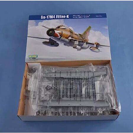 FMOCHANGMDP Fighter 3D Puzzles Plastic Model Kits， 1/48 Scale Su-17M4 Fitter-k Fighter-Bomber Model， Adult Toys and Gift， 15.6 x 11.2Inchs