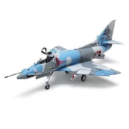 FMOCHANGMDP Fighter 3D Puzzles Plastic Model Kits， 1/48 Scale A-4E Sky Hawk Model， Adult Toys and Gift， 10.8 x 6.9Inchs_1
