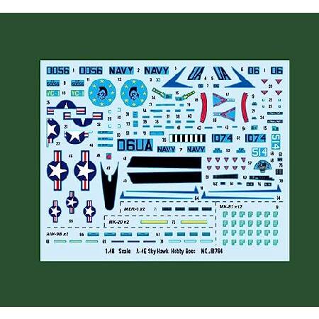 FMOCHANGMDP Fighter 3D Puzzles Plastic Model Kits， 1/48 Scale A-4E Sky Hawk Model， Adult Toys and Gift， 10.8 x 6.9Inchs_5