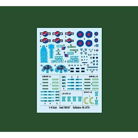 FMOCHANGMDP Fighter 3D Puzzles Plastic Model Kits， 1/48 Scale UK Hawk T MK67 Trainer Aircraft Model， Adult Toys and Gift， 9.7 x 7.7Inchs_5