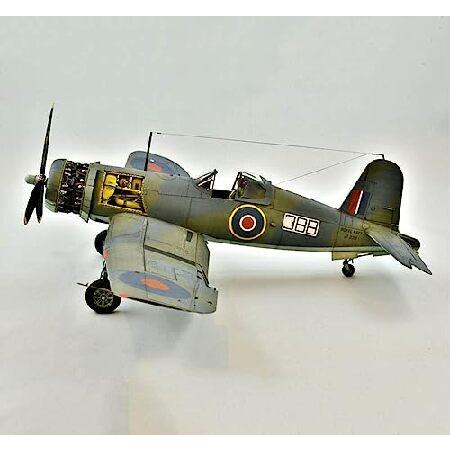 FMOCHANGMDP Fighter 3D Puzzles Plastic Model Kits， 1/48 Scale British Corsair MK 2 Fighter Model， Adult Toys and Gift， 8.5 x 10.2Inchs_3