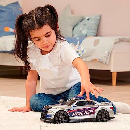 Dickie Toys - Street Force - 13\" Police Car with Motor, Blue Light, Siren, Trunk, Police Car for Children from 3 Years Old"_4