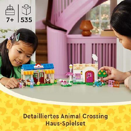 LEGO Animal Crossing Bottega di Nook e casa di Grinfia， Giochi Creativi per Bambini da 7 Anni， Modellini da Costruire di Negozio e Casa Giocattolo con_2